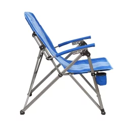 Kamp-Rite Folding Reclining Camping Chair W/ 3 Positions, Cupholder, & Bag, Blue -Zuo Modern Shop 5088844 ALT3