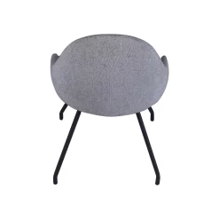 Cenports Ice Harmony Urban Grey Upholstery Dining Chair Round Legs (Set Of 2) 7 Cenports Ice Harmony Urban Grey Upholstery Dining Chair Round Legs (Set Of 2) -Zuo Modern Shop 5427459 ALT3