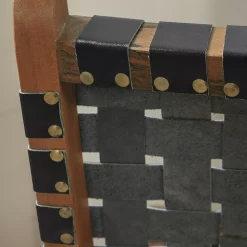 South Shore Balka Woven Leather Lounge Chair 11 South Shore Balka Woven Leather Lounge Chair -Zuo Modern Shop 5500424 ALT4