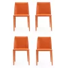 MANHATTAN COMFORT Paris Dining Chair 4-piece Set -Zuo Modern Shop 5550782 Coral