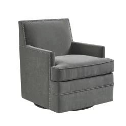 Madison Park Emerson 360 Degree Swivel Upholstered Arm Chair