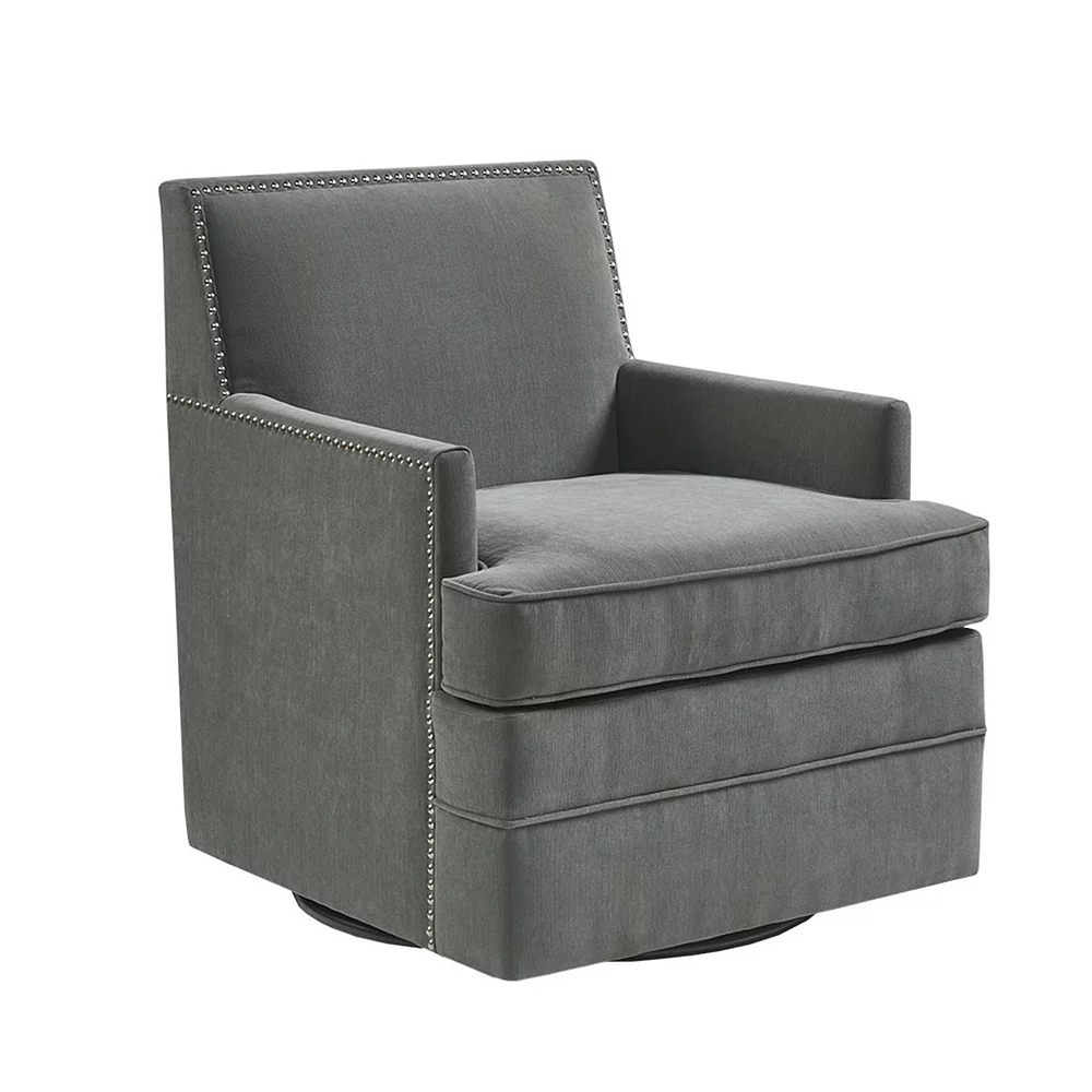 Madison Park Emerson 360 Degree Swivel Upholstered Arm Chair 3 Madison Park Emerson 360 Degree Swivel Upholstered Arm Chair