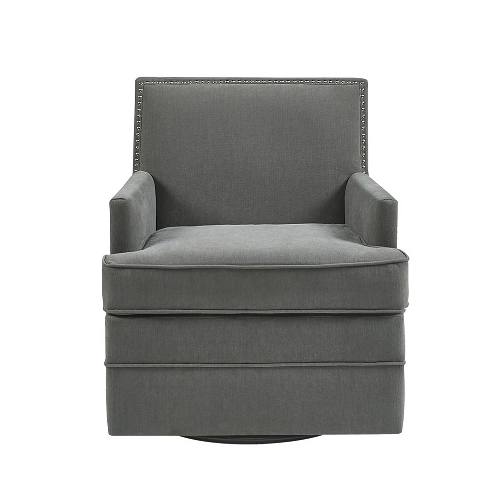 Madison Park Emerson 360 Degree Swivel Upholstered Arm Chair 4 Madison Park Emerson 360 Degree Swivel Upholstered Arm Chair - Image 2