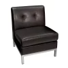OSP Home Furnishings Wall Street Armless Chair -Zuo Modern Shop 559476 Espresso