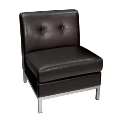 OSP Home Furnishings Wall Street Armless Chair