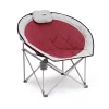 Core Equipment Oversized Padded Round Moon Outdoor Camping Folding Chair, Wine -Zuo Modern Shop 5712871