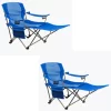 Kamp-Rite Outdoor Folding Lounge Chair With Detachable Footrest, Blue (2 Pack) 1 Kamp-Rite Outdoor Folding Lounge Chair With Detachable Footrest, Blue (2 Pack) -Zuo Modern Shop 5713028