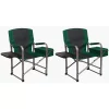Kamp-Rite Director Portable Lounge Chair W/ Cooler & Side Table, Green (2 Pack) 2 Kamp-Rite Director Portable Lounge Chair W/ Cooler & Side Table, Green (2 Pack) -Zuo Modern Shop 5713184