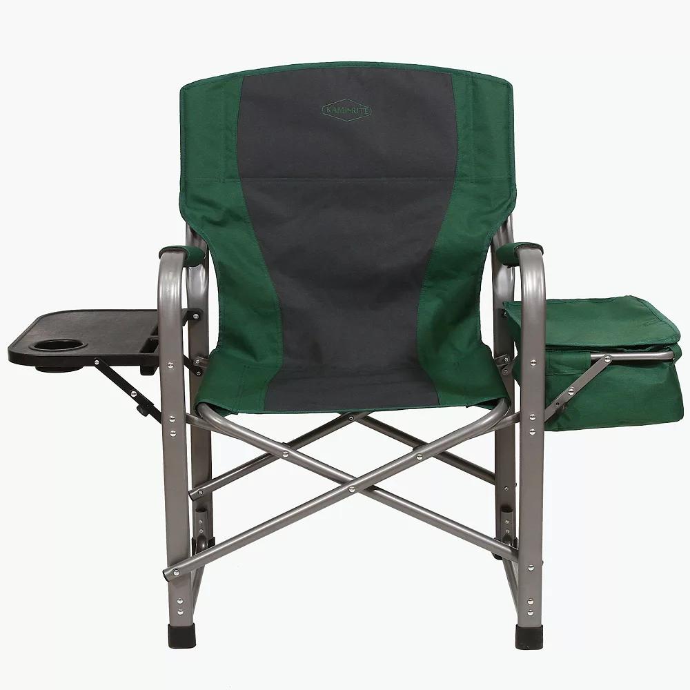 Kamp-Rite Director Portable Lounge Chair W/ Cooler & Side Table, Green (2 Pack) 4 Kamp-Rite Director Portable Lounge Chair W/ Cooler & Side Table, Green (2 Pack) - Image 2