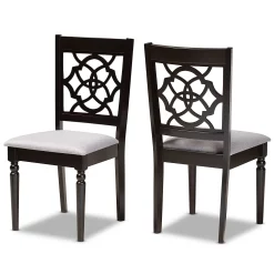 Baxton Studio Renaud Dining Chair 2-piece Set