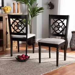 Baxton Studio Renaud Dining Chair 2-piece Set -Zuo Modern Shop 5734192 ALT5