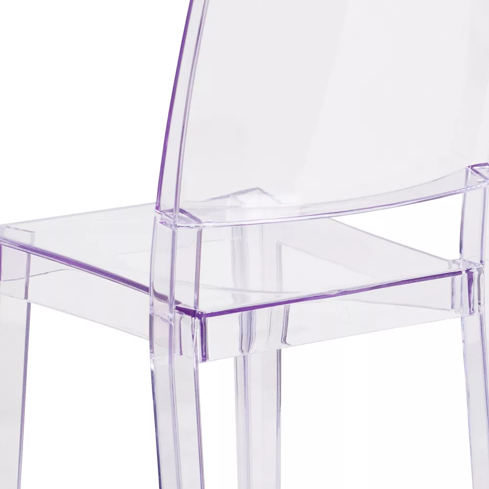 Flash Furniture Phantom Transparent Stacking Dining Chair 8 Flash Furniture Phantom Transparent Stacking Dining Chair - Image 6
