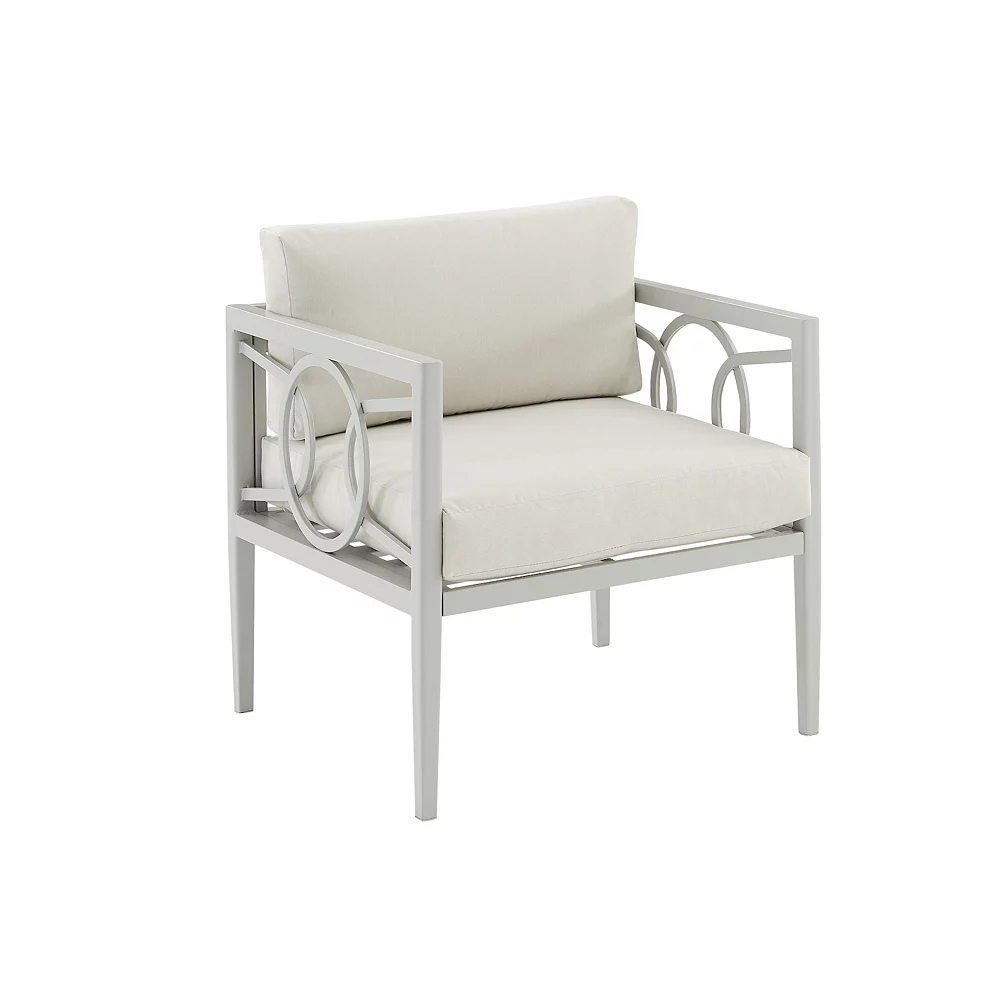 Crosley Ashford Outdoor Metal Arm Chair 2-Piece Set 4 Crosley Ashford Outdoor Metal Arm Chair 2-Piece Set - Image 2