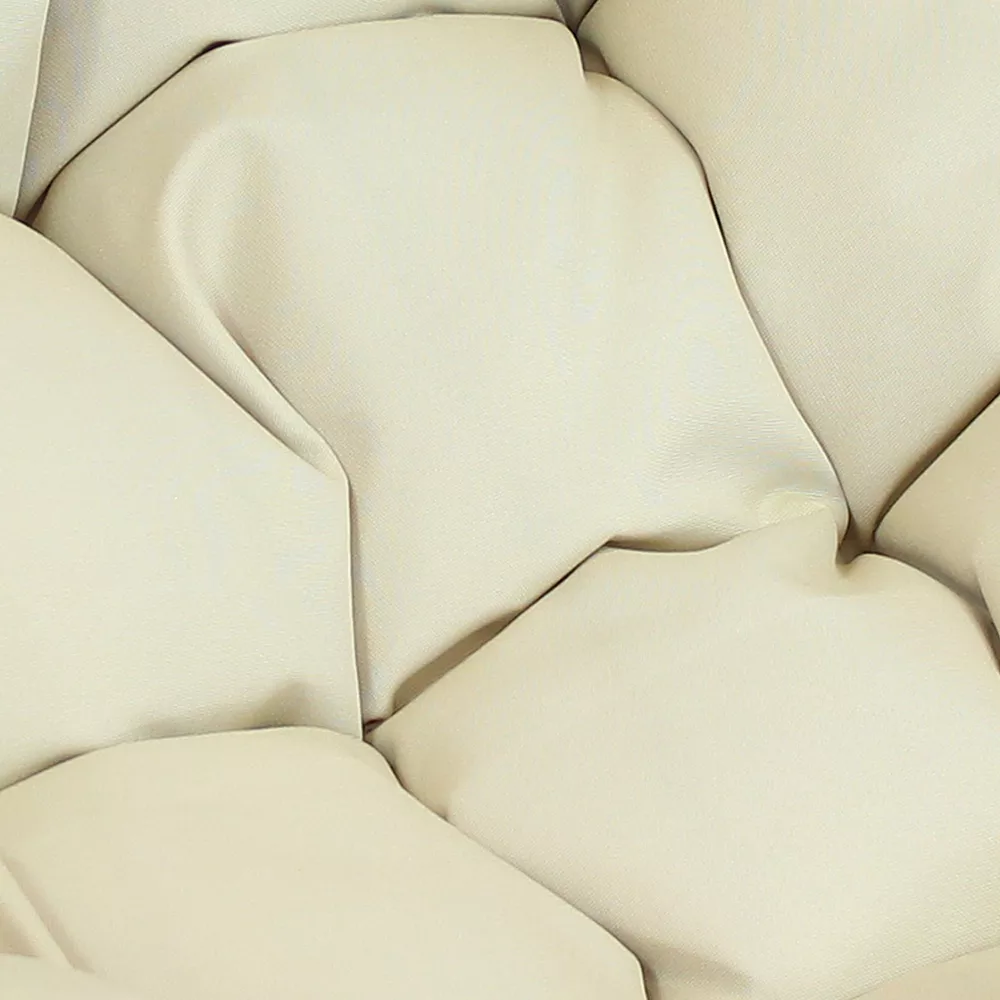 Sunnydaze Decor Sunnydaze Beige Resin Wicker Basket Hanging Egg Chair With Cushions - Beige 6 Sunnydaze Decor Sunnydaze Beige Resin Wicker Basket Hanging Egg Chair With Cushions - Beige - Image 4