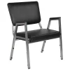 Flash Furniture Hercules Series Reception Arm Chair -Zuo Modern Shop 5919173 Black Vinyl