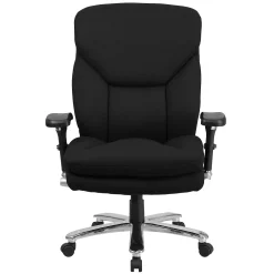 Emma+Oliver Emma And Oliver 24/7 400 Lb. High Back Black Fabric Ergonomic Office Chair With Lumbar Knob -Zuo Modern Shop 5972819 ALT3