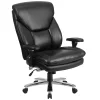 Emma+Oliver Emma And Oliver 24/7 400 Lb. High Back Black Fabric Ergonomic Office Chair With Lumbar Knob 1 Emma+Oliver Emma And Oliver 24/7 400 Lb. High Back Black Fabric Ergonomic Office Chair With Lumbar Knob -Zuo Modern Shop 5972819 Black Leathersoft