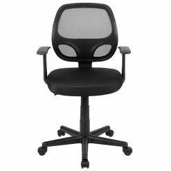 Emma+Oliver Emma And Oliver Mid-Back Black Mesh Swivel Ergonomic Task Office Chair - Arms, BIFMA Certified 9 Emma+Oliver Emma And Oliver Mid-Back Black Mesh Swivel Ergonomic Task Office Chair - Arms, BIFMA Certified -Zuo Modern Shop 5974006 ALT3
