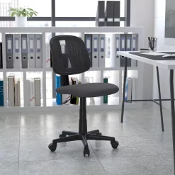 Emma+Oliver Emma And Oliver Mid-Back Black Mesh Swivel Task Office Chair With Pivot Back, BIFMA Certified -Zuo Modern Shop 5974108 ALT