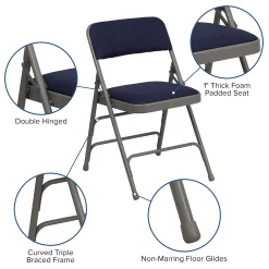 Emma+Oliver Emma And Oliver 4 Pack Curved Triple Braced Black Vinyl Metal Folding Chair 8 Emma+Oliver Emma And Oliver 4 Pack Curved Triple Braced Black Vinyl Metal Folding Chair -Zuo Modern Shop 5978198 ALT2