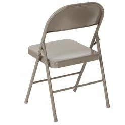 Emma+Oliver Emma And Oliver 4 Pack Double Braced Gray Metal Folding Chair 5 Emma+Oliver Emma And Oliver 4 Pack Double Braced Gray Metal Folding Chair -Zuo Modern Shop 5978258 ALT3