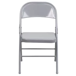 Emma+Oliver Emma And Oliver 2 Pack Triple Braced & Double Hinged Gray Metal Folding Chair 9 Emma+Oliver Emma And Oliver 2 Pack Triple Braced & Double Hinged Gray Metal Folding Chair -Zuo Modern Shop 5978303 ALT3