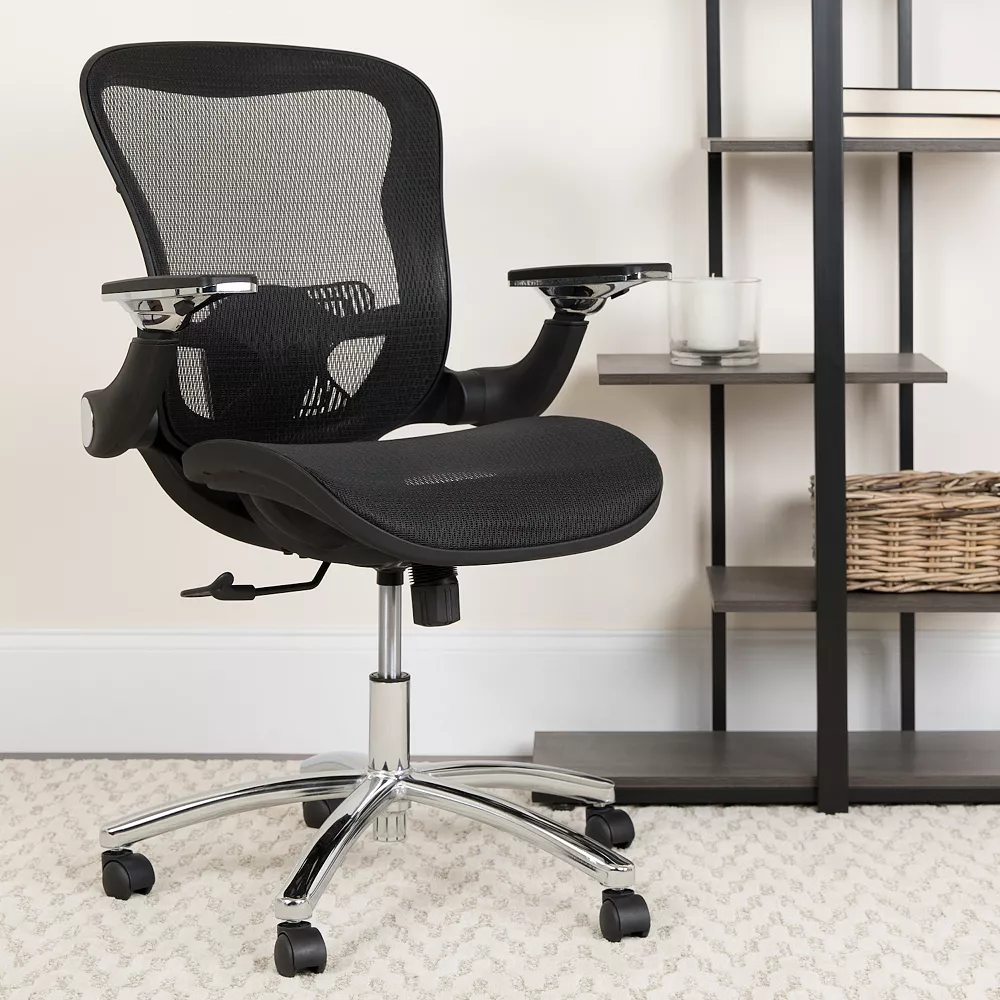 Emma and Oliver Mid-Back Transparent Black Mesh Synchro-Tilt Swivel Ergonomic Office Chair Emma+Oliver Emma And Oliver Mid-Back Transparent Black Mesh Synchro-Tilt Swivel Ergonomic Office Chair -Zuo Modern Shop 5978420 ALT