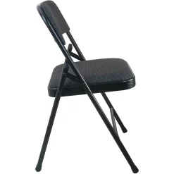 Emma+Oliver Emma And Oliver 2-Pack Black Padded Metal Folding Chair With Fabric Seat 9 Emma+Oliver Emma And Oliver 2-Pack Black Padded Metal Folding Chair With Fabric Seat -Zuo Modern Shop 5978421 ALT3