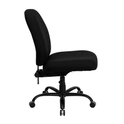 Emma+Oliver Emma And Oliver 400 Lb. Big & Tall High Back Black Fabric Adjustable Back Ergonomic Office Chair -Zuo Modern Shop 5978483 ALT3