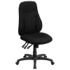 Emma+Oliver Emma And Oliver High Back Black Fabric Multifunction Swivel Ergonomic Task Office Chair 2 Emma+Oliver Emma And Oliver High Back Black Fabric Multifunction Swivel Ergonomic Task Office Chair -Zuo Modern Shop 5978519