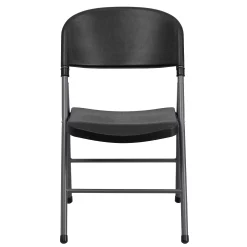 Emma+Oliver Emma And Oliver 6 Pack 330 Lb. Capacity Black Plastic Folding Chair - Charcoal Frame - Event Chair 8 Emma+Oliver Emma And Oliver 6 Pack 330 Lb. Capacity Black Plastic Folding Chair - Charcoal Frame - Event Chair -Zuo Modern Shop 5978595 ALT2