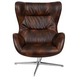 Emma+Oliver Emma And Oliver Home And Office Retro Bomber Jacket LeatherSoft Swivel Wing Accent Chair 9 Emma+Oliver Emma And Oliver Home And Office Retro Bomber Jacket LeatherSoft Swivel Wing Accent Chair -Zuo Modern Shop 5979191 ALT3