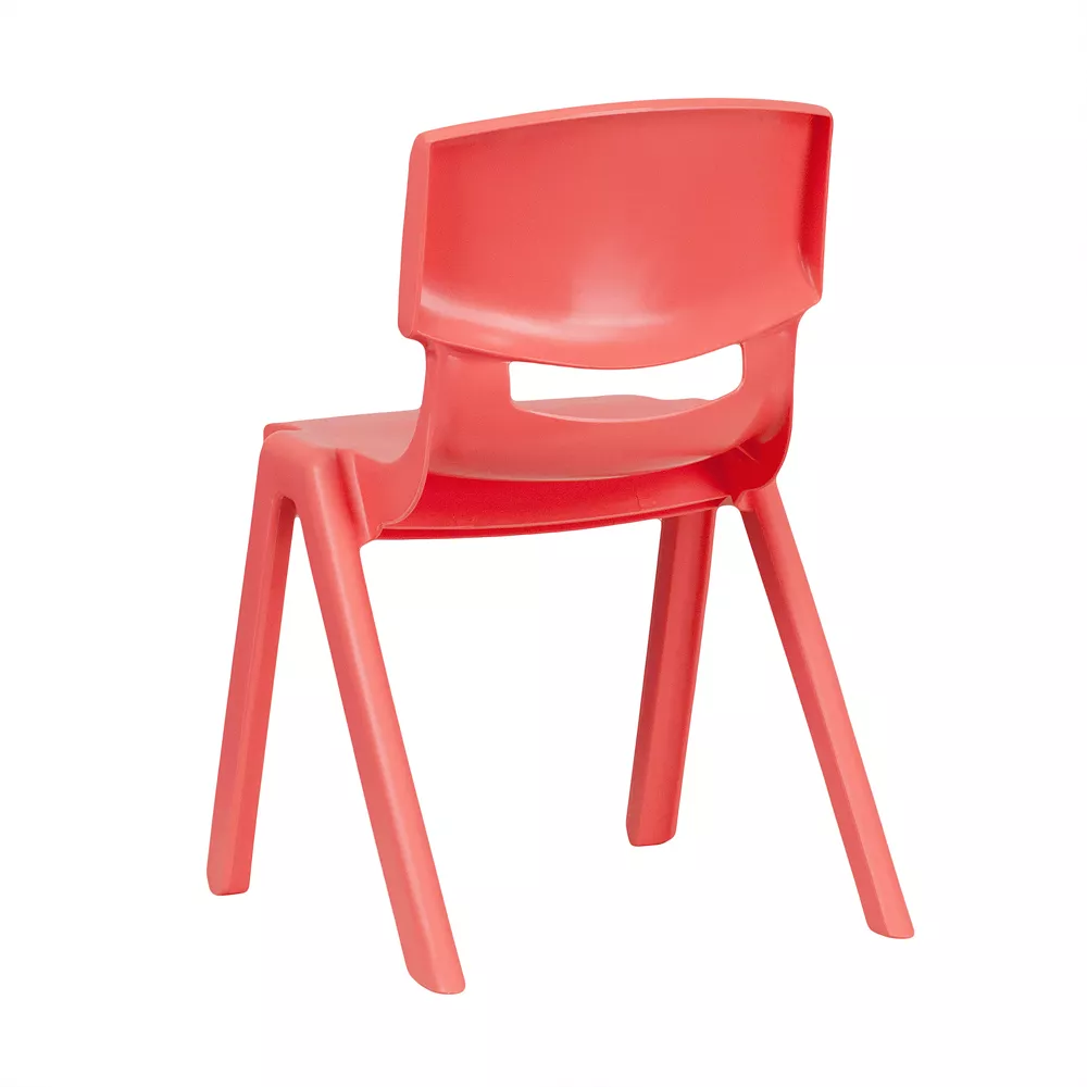 Emma+Oliver Emma And Oliver 2 Pack Natural Plastic Stack School Chair With 13.25"H Seat, K-2 School Chair 6 Emma+Oliver Emma And Oliver 2 Pack Natural Plastic Stack School Chair With 13.25"H Seat, K-2 School Chair - Image 4