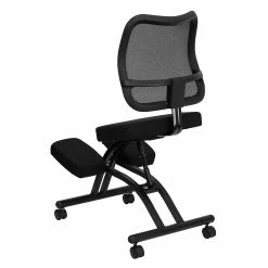 Emma+Oliver Emma And Oliver Mobile Ergonomic Kneeling Office Chair With Black Mesh Back 9 Emma+Oliver Emma And Oliver Mobile Ergonomic Kneeling Office Chair With Black Mesh Back -Zuo Modern Shop 5985683 ALT3