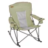 Outsunny Outdoor Folding Beach Camping Chair With Strong Steel Legs Side Cup Holder And Durable Oxford Fabric Blue -Zuo Modern Shop 6014024 Green