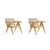MANHATTAN COMFORT Hamlet Accent Chair 2-piece Set 2 MANHATTAN COMFORT Hamlet Accent Chair 2-piece Set -Zuo Modern Shop 6018567 Nature