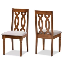 Baxton Studio Cherese Dining Chair 2-piece Set