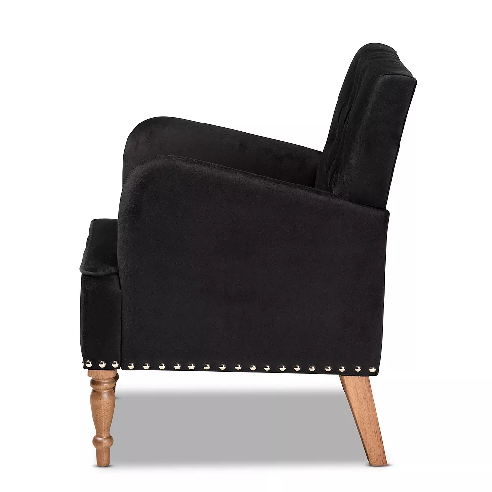 Baxton Studio Eri Tufted Arm Chair 6 Baxton Studio Eri Tufted Arm Chair - Image 4