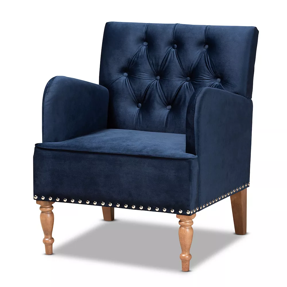 Baxton Studio Eri Tufted Arm Chair 3 Baxton Studio Eri Tufted Arm Chair