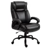 Vinsetto Big And Tall 400lbs Executive Office Chair With Wide Seat Computer Desk Chair With High Back PU Leather Ergonomic Upholstery Adjustable Height And Swivel Wheels Black -Zuo Modern Shop 6031225 Brown