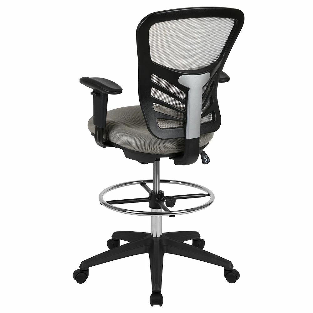 Flash Furniture Tyler Ergonomic Mesh Drafting Desk Chair 6 Flash Furniture Tyler Ergonomic Mesh Drafting Desk Chair - Image 4