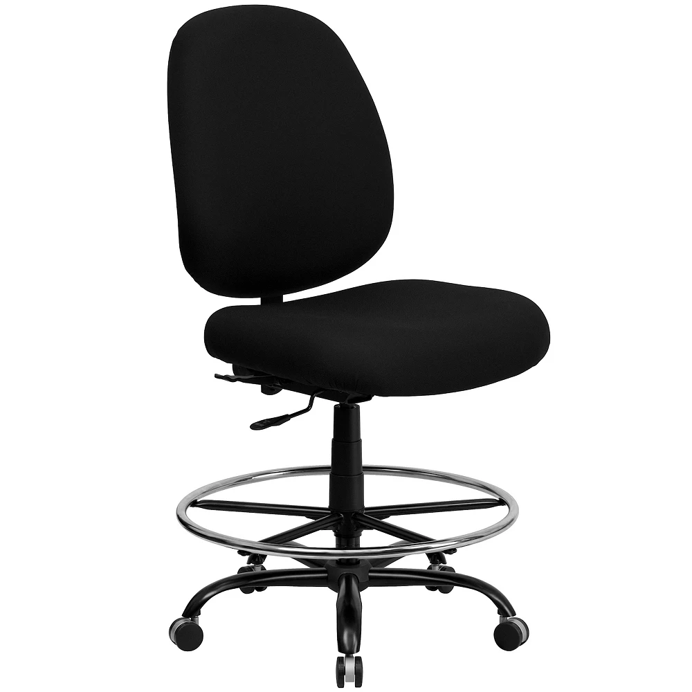 Flash Furniture Big & Tall Black Ergonomic Desk Chair 3 Flash Furniture Big & Tall Black Ergonomic Desk Chair