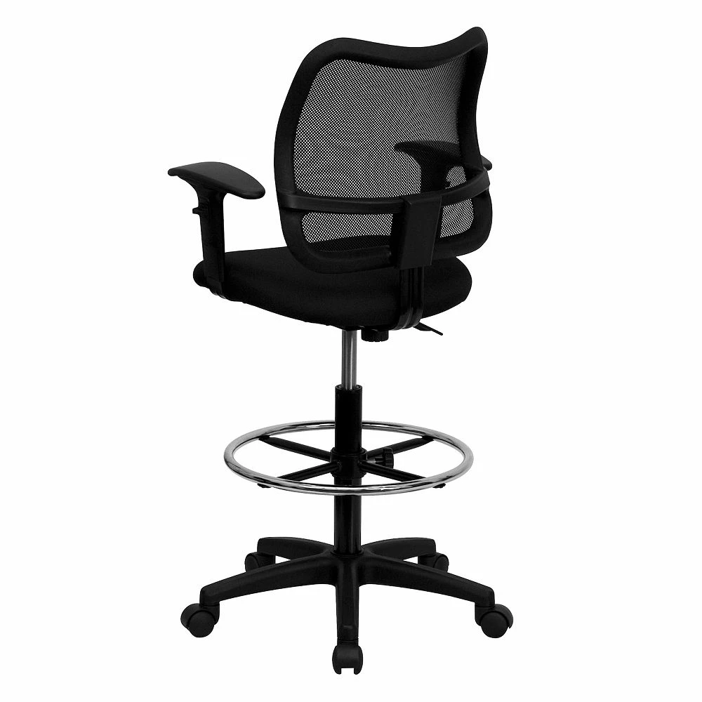 Flash Furniture Elaine Mid-Back Drafting Desk Chair 3 Flash Furniture Elaine Mid-Back Drafting Desk Chair - Image 2