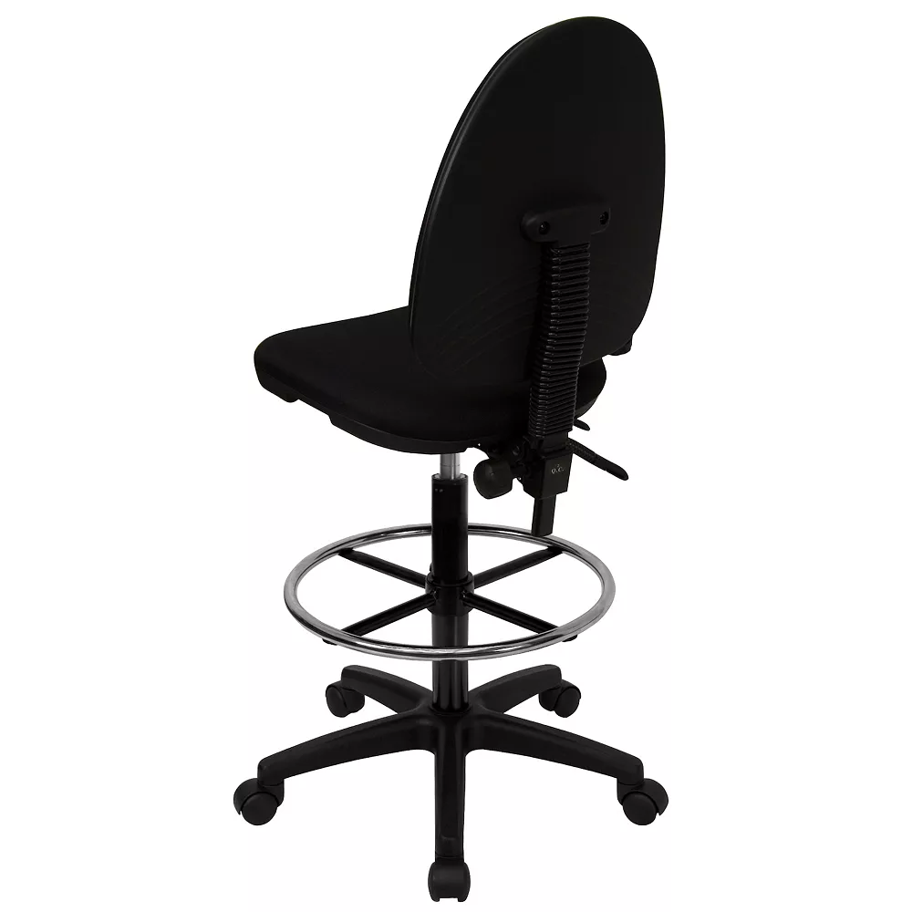 Flash Furniture Lenora Adjustable Mid-Back Ergonomic Drafting Desk Chair 4 Flash Furniture Lenora Adjustable Mid-Back Ergonomic Drafting Desk Chair - Image 2