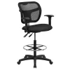 Flash Furniture Regina Mid-Back Mesh Drafting Desk Chair 1 Flash Furniture Regina Mid-Back Mesh Drafting Desk Chair -Zuo Modern Shop 6036736