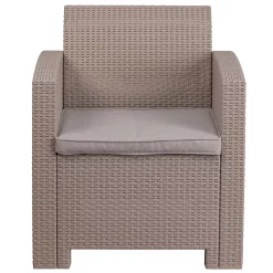 Emma+Oliver Emma And Oliver Light Gray Faux Rattan Chair With Light Gray Cushion 9 Emma+Oliver Emma And Oliver Light Gray Faux Rattan Chair With Light Gray Cushion -Zuo Modern Shop 6049116 ALT3