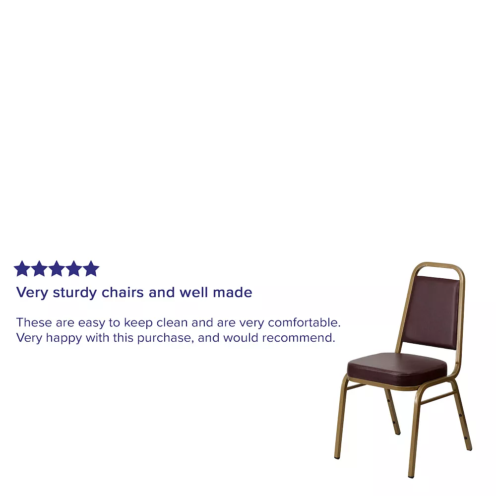 Emma+Oliver Emma And Oliver 4 Pack Trapezoid Banquet Stack Chair, 2.5" Seat - Gray Fabric/Silver Vein Frame 6 Emma+Oliver Emma And Oliver 4 Pack Trapezoid Banquet Stack Chair, 2.5" Seat - Gray Fabric/Silver Vein Frame - Image 4