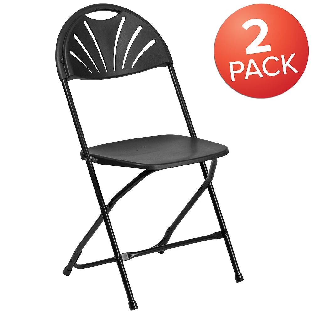 Flash Furniture Hercules Series Folding Chair 2-piece Set 4 Flash Furniture Hercules Series Folding Chair 2-piece Set - Image 2