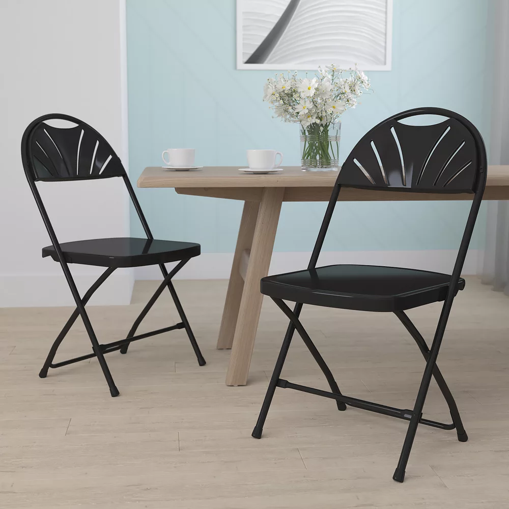 Flash Furniture Hercules Series Folding Chair 2-piece Set 5 Flash Furniture Hercules Series Folding Chair 2-piece Set - Image 3