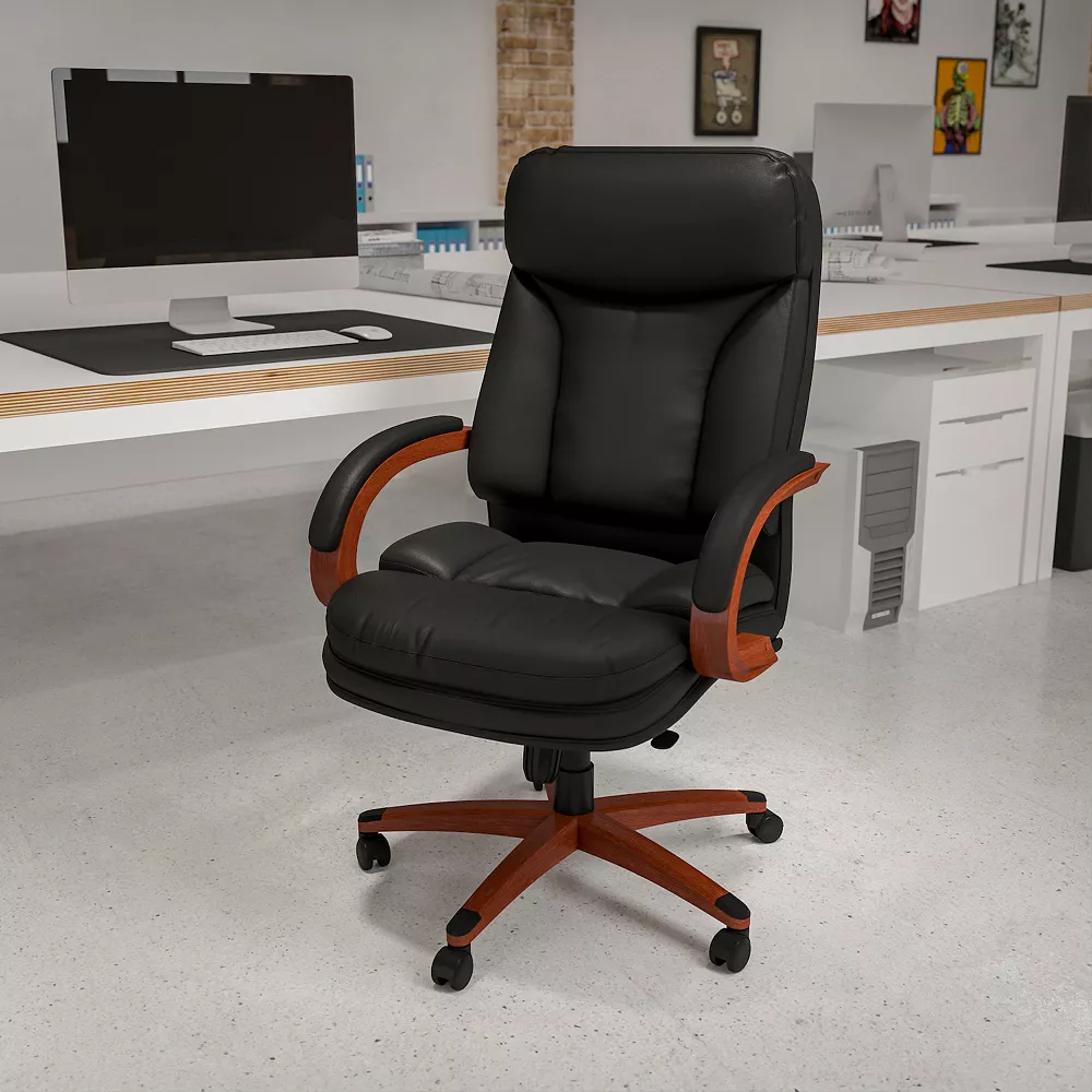 Flash Furniture Hansel High Back LeatherSoft Office Chair Flash Furniture Hansel High Back LeatherSoft Office Chair -Zuo Modern Shop 6060399 ALT